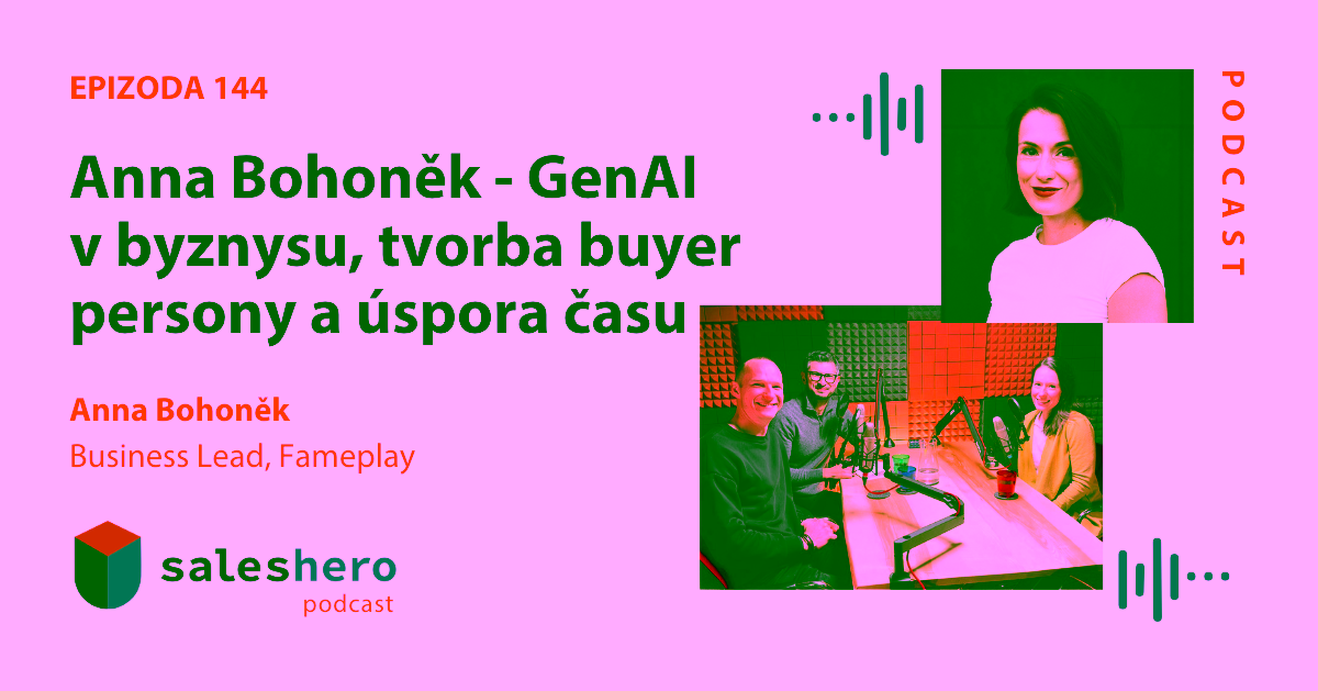 Anna Bohoněk hovoří o využití generativní AI v podnikání.